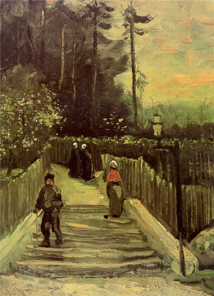 Sloping Path In Montmartre Van Gogh Oil Painting